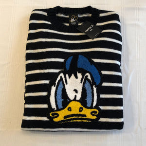 Forever 21 Donald Duck Striped Sweater